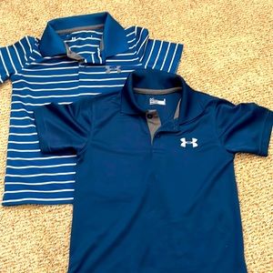 Boys - size 5 - performance under armour polos